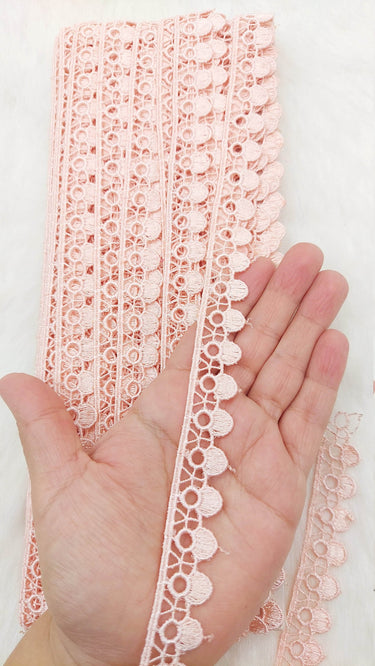 Fringe Trim, Polyester Embroidered Crafting Edging Lace Trim, Trim by 2 Yards